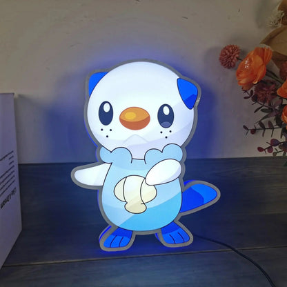 Oshawott Pokemon 3D Printed Led Lightbox FYLZGO Signs
