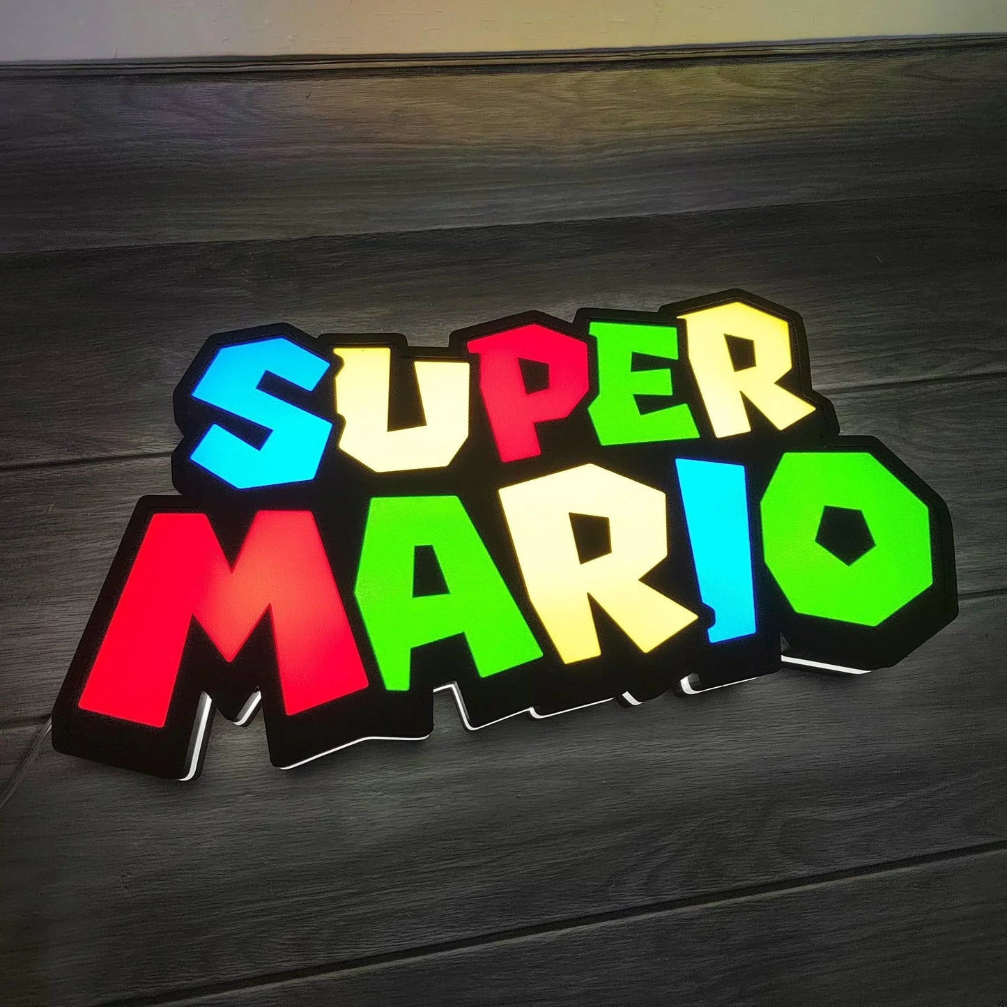 SNES Super Mario Video Game Light Great for Gaming Room Decor Nintendo Sign for Man Cave Lights FYLZGO Signs