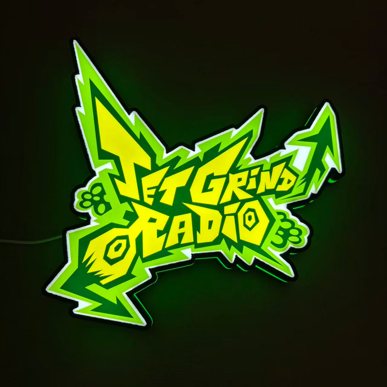 JSR Jet Set Radio 3D Printed LED Lightbox NEOUNIK Signs