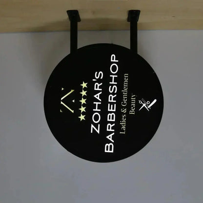 20"/24" Illuminated Round Light Box Store front Sign Waterproof Custom Made Acrylic Panel Metal Case FYLZGO Signs