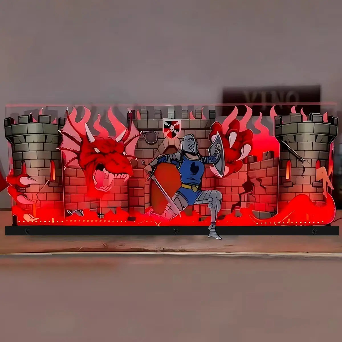 Medieval Madness Remake Pinball Machine 3D Acrylic LED Topper, for Pinball Machine, Pinball Topper FYLZGO Signs