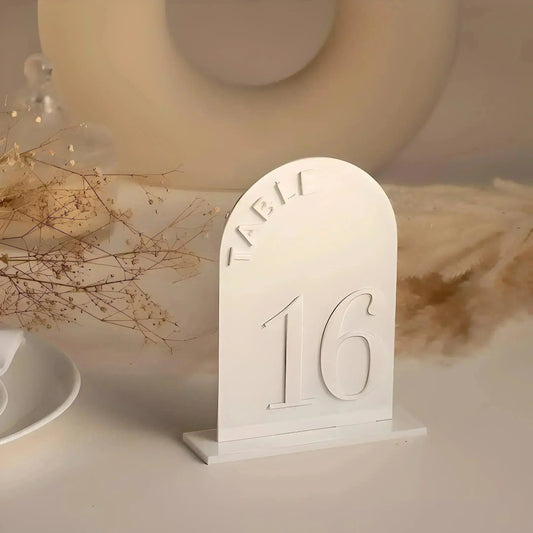 Matte Black Table Numbers- Arched Black Acrylic Wedding Table Numbers Wedding Reception Decoration Wedding Signs Wedding Signage FYLZGO Signs