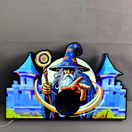 Medieval Madness Wizards Led lightbox for Pinball Machine, 3D Printed Lightbox USB Powered & Full Dimmable FYLZGO Signs