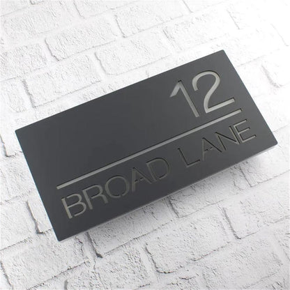 Custom House Numbers LED Lighted Address Number 3D Light Foating Stainless Steel FYLZGO Custom