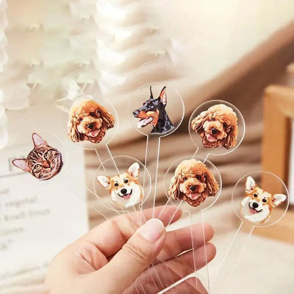 Personalized Acrylic printing  2-Sided Dog Cat Drink Stir Stick Custom Pet Drink Stir Stick Watercolor Acrylic Cocktail Stirrers FYLZGO Signs