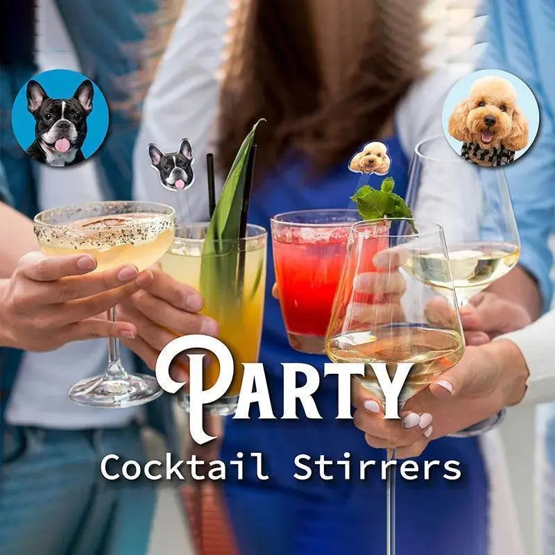 Personalized Wedding Drink Stirrers Print YOUR Dog Cat Dog Drink Stirrer for Wedding FYLZGO Signs