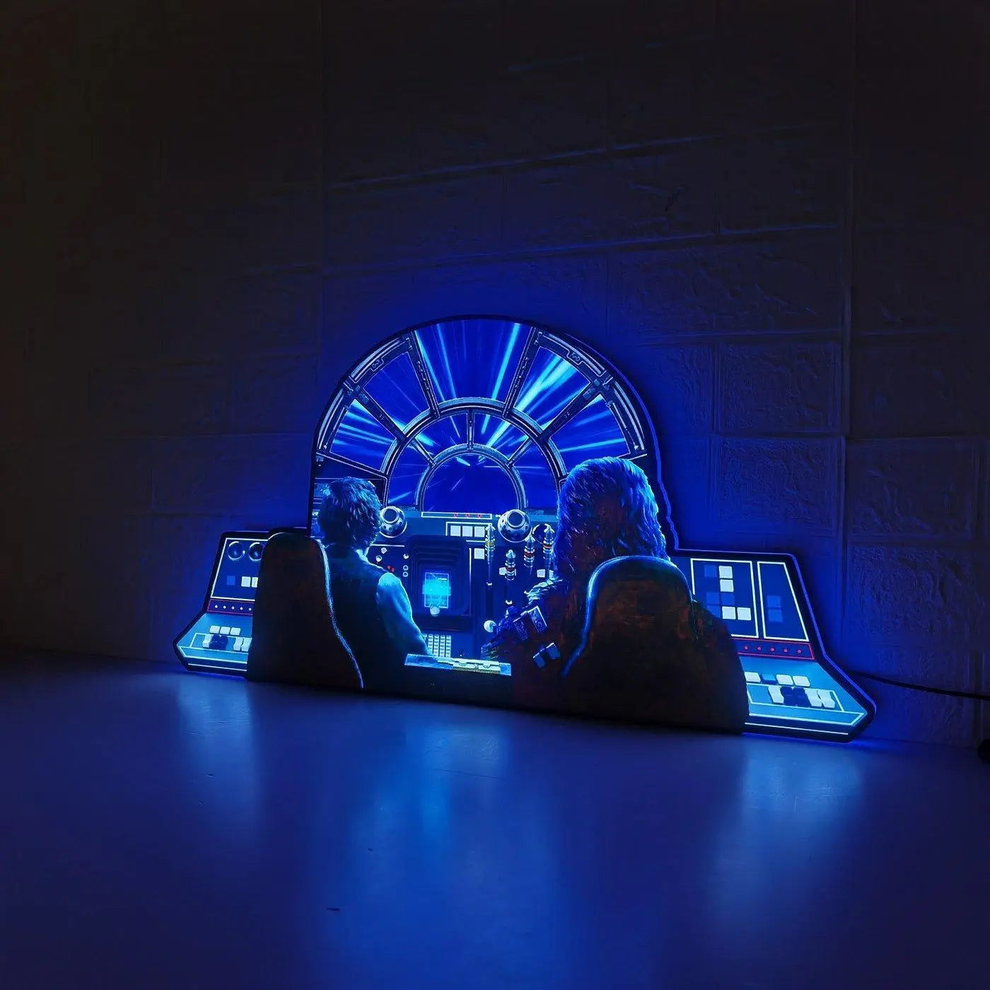 Star Wars Millennium Falcon Topper LED Lightbox, Pinball Arcade Decor, Perfect for Game Room or Pinball Machine FYLZGO Signs