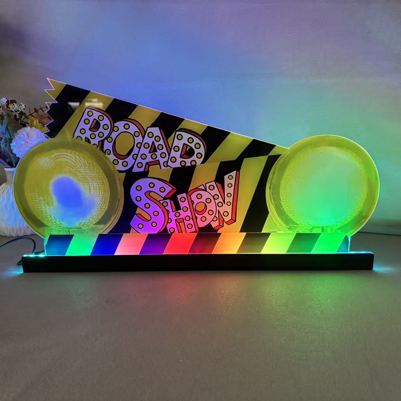 Roadshow Pinball Topper 3D Acrylic LED Topper, for Williams Pinball Machine, Pinball Topper NEOUNIK Signs