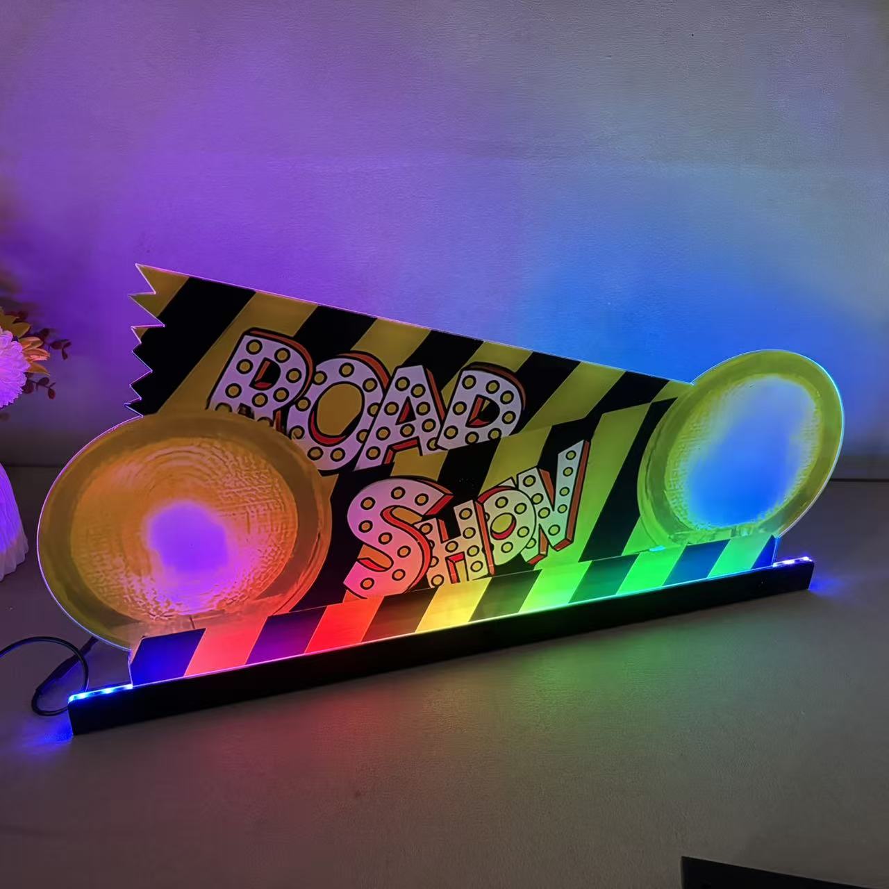 Roadshow Pinball Topper 3D Acrylic LED Topper, for Williams Pinball Machine, Pinball Topper NEOUNIK Signs