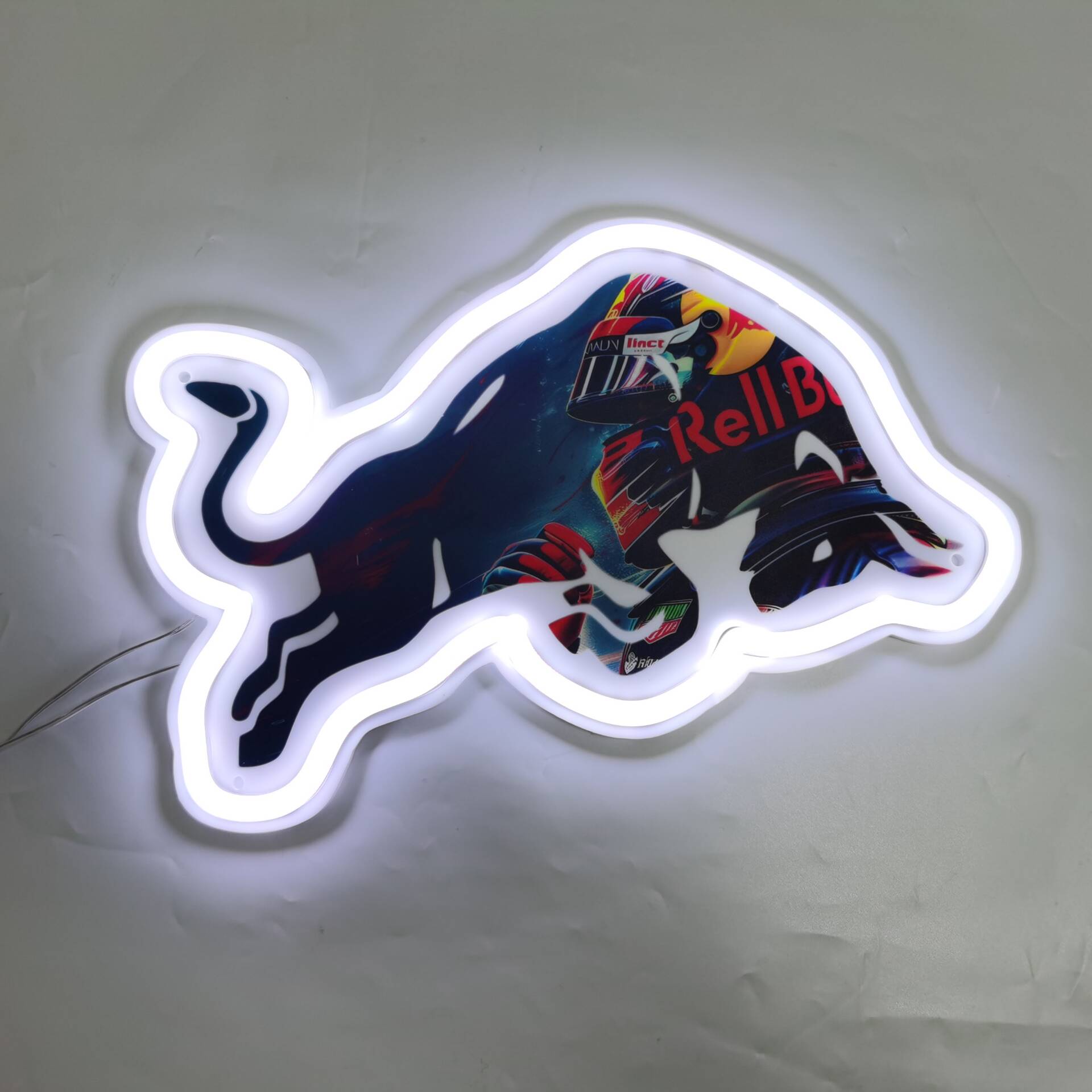 Red Bull Racing Verstappen Design RGB neon sign NEOUNIK GLOWTOPPER