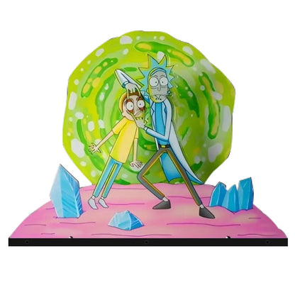 Rick & Morty Pinball Topper 3D Acrylic LED Topper, For Spooky Pinball Machine, Pinball Topper FYLZGO Signs