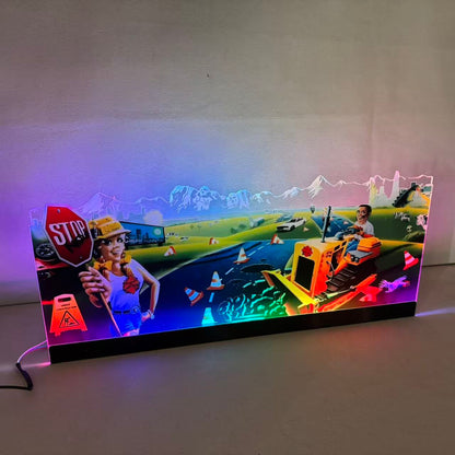 Roadshow Pinball Topper 3D Acrylic LED Topper, for Pinball Machine, Pinball Topper FYLZGO Signs