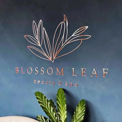 3D Acrylic Business Sign Custom Company Backdrop Decoration Wall Sign Beauty Salon Hair Studio Office Name Advertisement Signage FYLZGO Signs