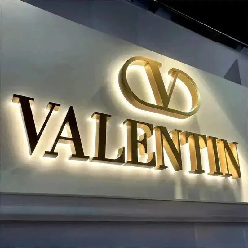 Custom Business Logo, Business Sign, Light Up Sign, Salon Decor, Metal Sign, Backlit Sign, Illuminated Sign, Metal Sign Outdoor FYLZGO Signs