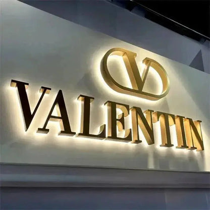 Custom Business Logo, Business Sign, Light Up Sign, Salon Decor, Metal Sign, Backlit Sign, Illuminated Sign, Metal Sign Outdoor FYLZGO Signs