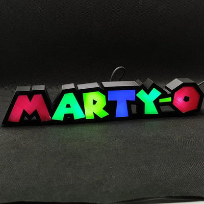 Custom Name Logo Lightbox LED Sign for Wall Art Decor Kid Adult Nightlight 3D Print Personalized Gifts Desktop Light - FYLZGO Signs