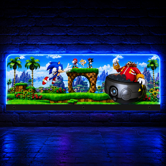 New Arrival SONIC THE HEDGEHOG SPECIAL EDITION Pinball Acrylic LED Topper, for Jersey Jack Pinball Machine, Pinball Topper NEOUNIK Signs