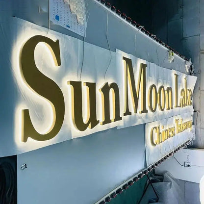 Custom Business Logo, Business Sign, Light Up Sign, Salon Decor, Metal Sign, Backlit Sign, Illuminated Sign, Metal Sign Outdoor FYLZGO Signs