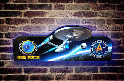 Star Trek 3D LED Light Box, for Pinball Arcade Game fans,  Pinball Arcade Decor
