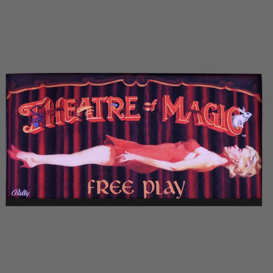 Theatre of Magic pinball topper 3D Acrylic LED Topper, Williams Pinball Topper, for Pinball Machine, Pinball Topper FYLZGO Signs