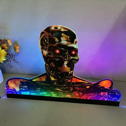 Terminator 2 T2 Pinball Acrylic LED Topper, for Pinball Machine, Pinball Topper FYLZGO Signs