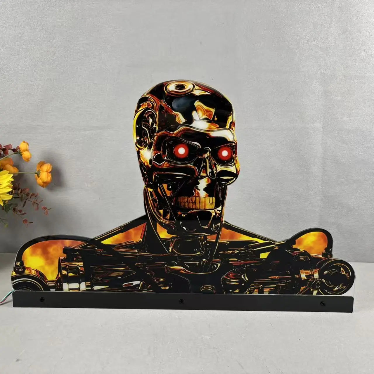 Terminator 2 T2 Pinball Acrylic LED Topper, for Pinball Machine, Pinball Topper FYLZGO Signs
