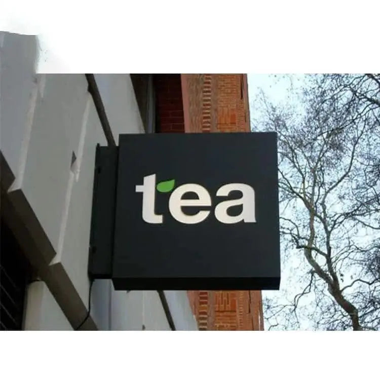Custom Square Advertising Metal Light Box Sign Outdoor Illuminated Signage FYLZGO Signs