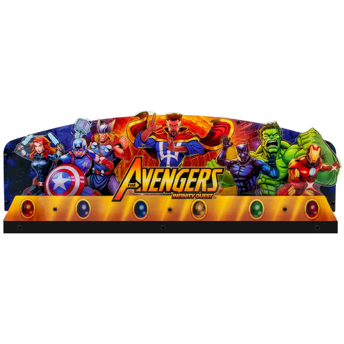 Avengers Infinity Quest Topper 3D Acrylic LED Topper, For Stern Pinball Machine, Marvel Pinball Topper FYLZGO Signs