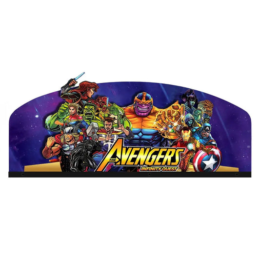 Avengers Infinity Quest Pinball Topper 3D Acrylic LED Topper, For Stern Pinball Machine, Pinball Topper FYLZGO Signs