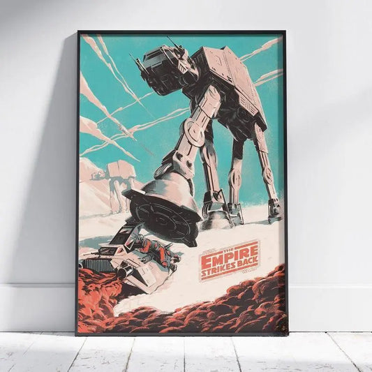 Star Wars Empire Strikes Back Poster, Luke Skywalker Wall Art, 3d Printed Movie Poster FYLZGO Signs