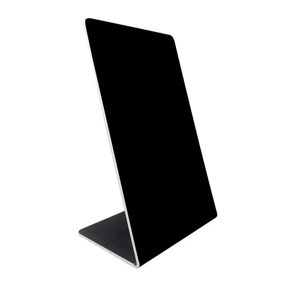 Sleek black pinball topper with silver trim, custom arcade display stand