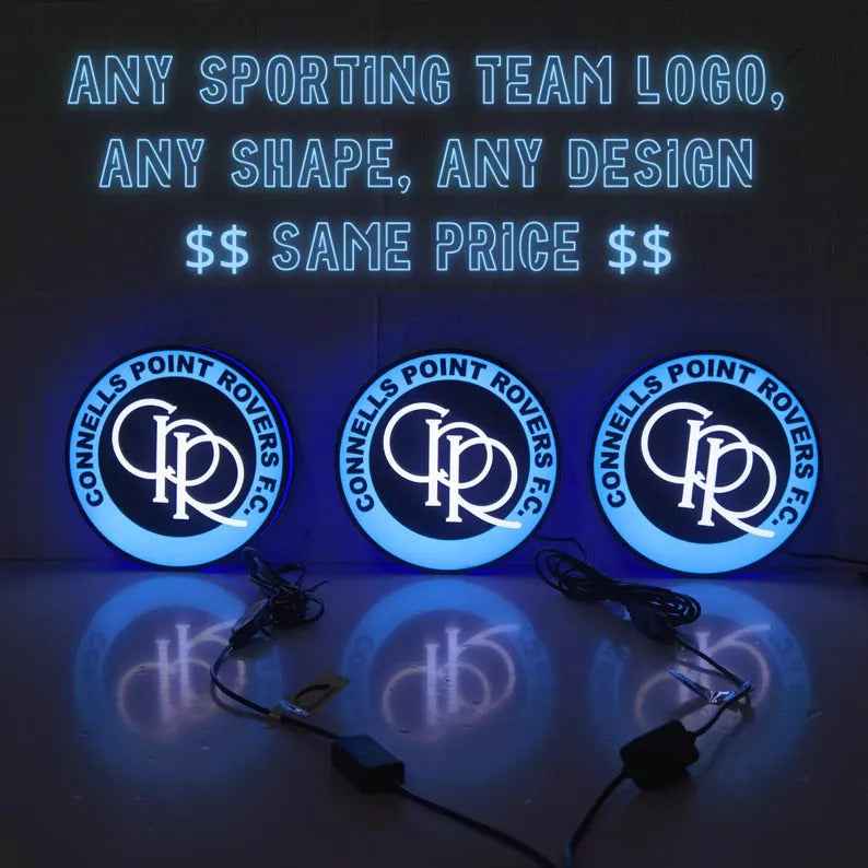 Custom Sporting Logo LED Lightbox: Dimmable USB Powered Sign