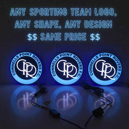 Custom Sporting Logo LED Lightbox: Dimmable USB Powered Sign