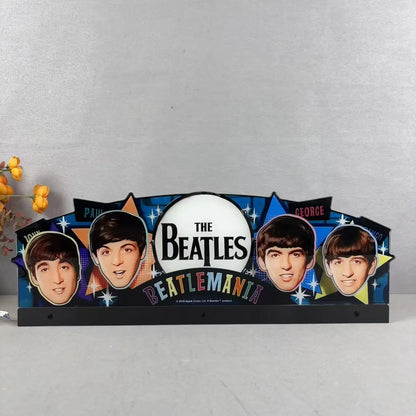 The Beatles DIAMOND Edition Pinball Topper, For Stern Pinball Machine, Perfect for Game Room Pinball Topper 3D Acrylic LED Topper, Pinball Topper FYLZGO Signs