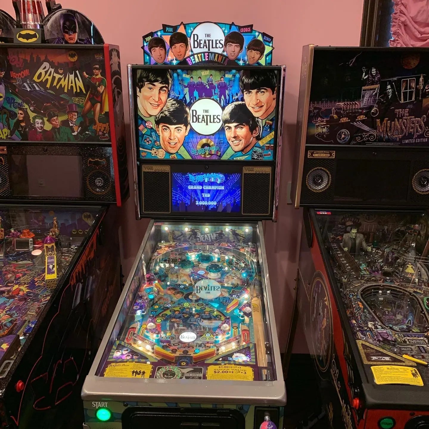 The Beatles DIAMOND Edition Pinball Topper, For Stern Pinball Machine, Perfect for Game Room FYLZGO Signs