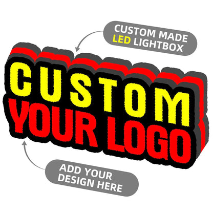 Custom 3D Printed Light Boxes - Design your logo/brand/image 3d printed lightbox FYLZGO Custom