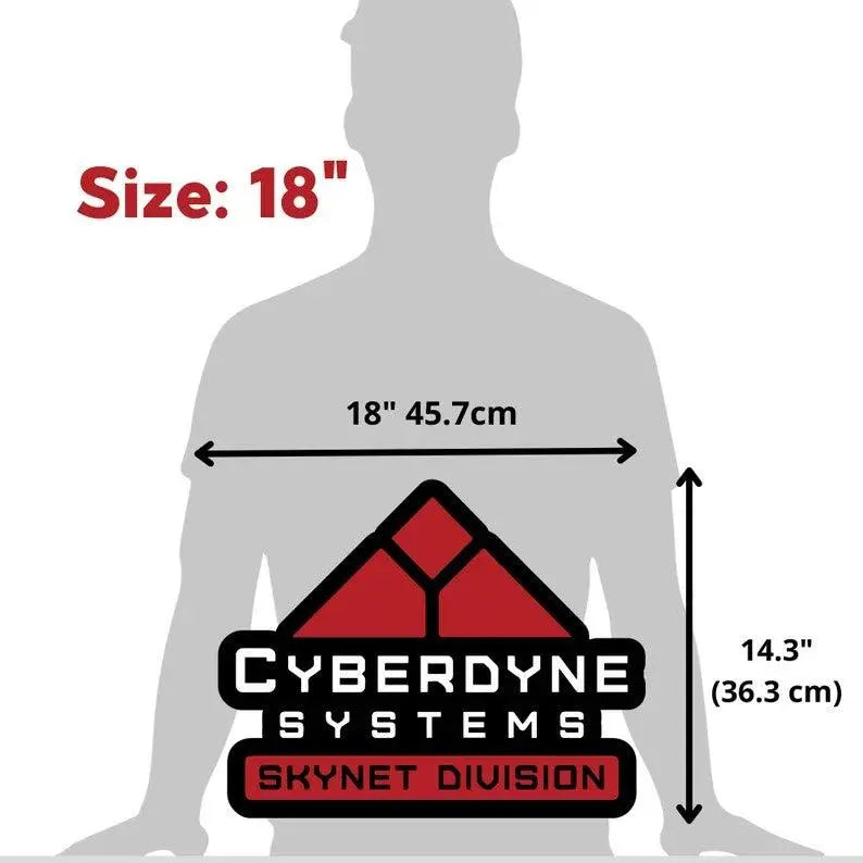 Cyberdyne Systems Terminator LED Sign, Great Nostalgic Decoration, Fully Dimmable & Powered by USB, Multiple Size Option Available FYLZGO Signs