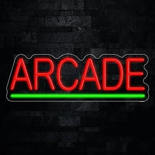 Arcade LED Neon Sign 24"L x 8"H FYLZGO Signs