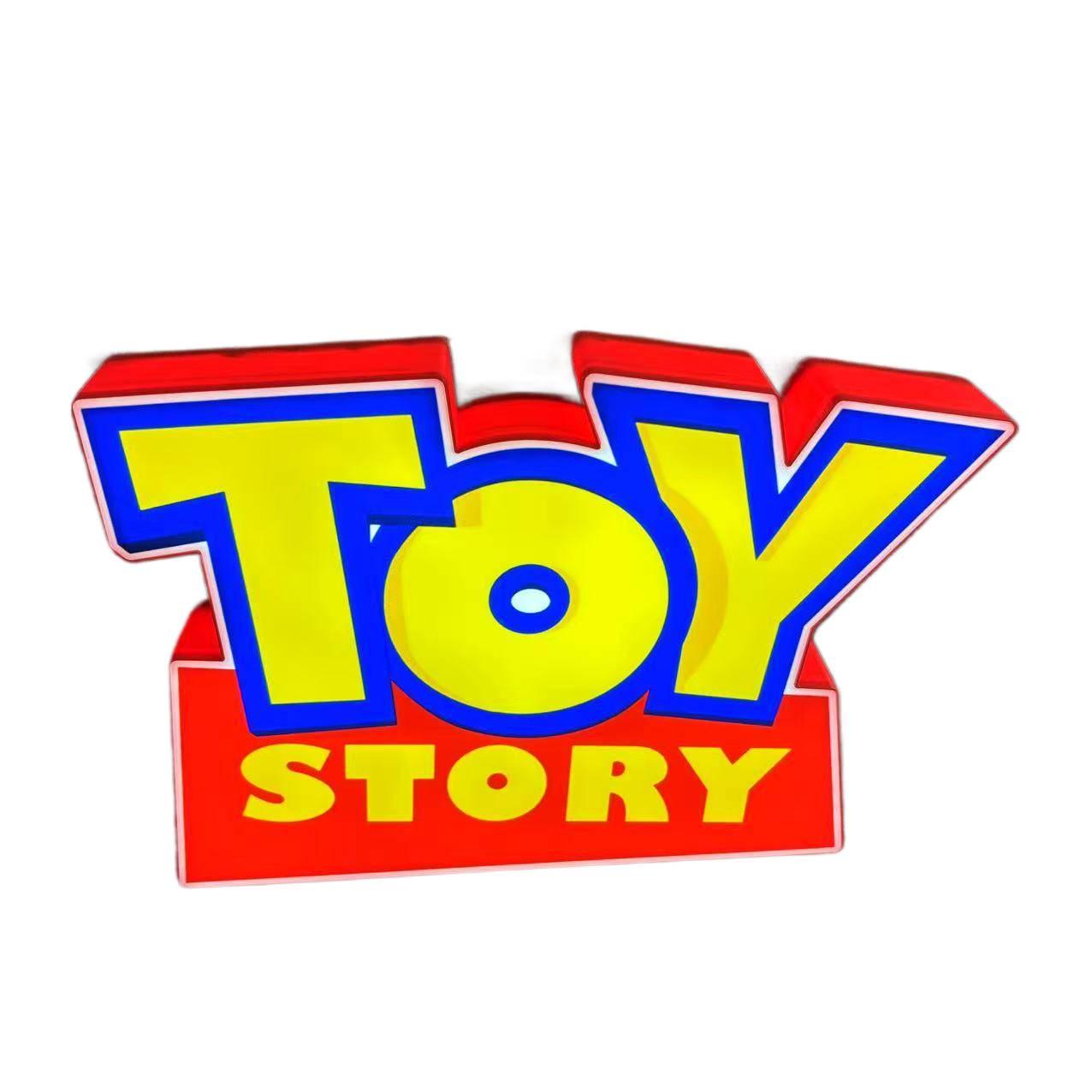 Toy Story Logo LED Sign 3D Printed Night Light with Dimmable Function
