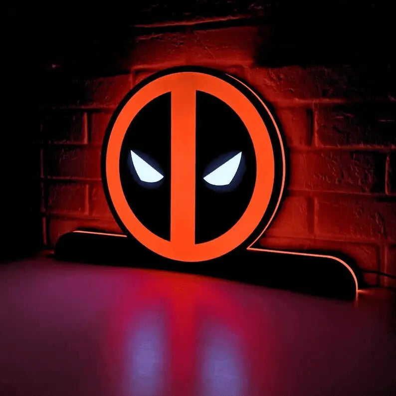 Deadpool Pinball LED Lightbox, Deadpool Pinball Topper FYLZGO Signs