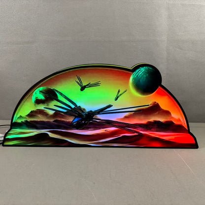 Dune Pinball Topper, 3D Printed Lightbox for Barrels of Fun Pinball Machine, Powered by USB Band Dimm Wall Art Decor Man's Cave NEOUNIK Signs