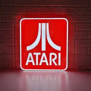 ATARI Sign for Gaming Room Decor, USB Powered Extra Long Cable, Full Dimming Control, Include Both Adhesive & Non Adhesive Wall Mount Kit FYLZGO Signs