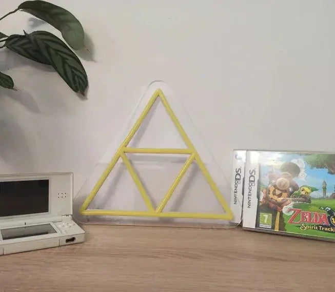 Gaming Triforce Neon fanmade - Video game Triforce Neon Sign handmade in France - Wallart led Light - Trendy neon - dimming control included FYLZGO Signs