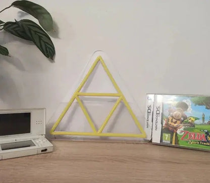 Gaming Triforce Neon fanmade - Video game Triforce Neon Sign handmade in France - Wallart led Light - Trendy neon - dimming control included FYLZGO Signs