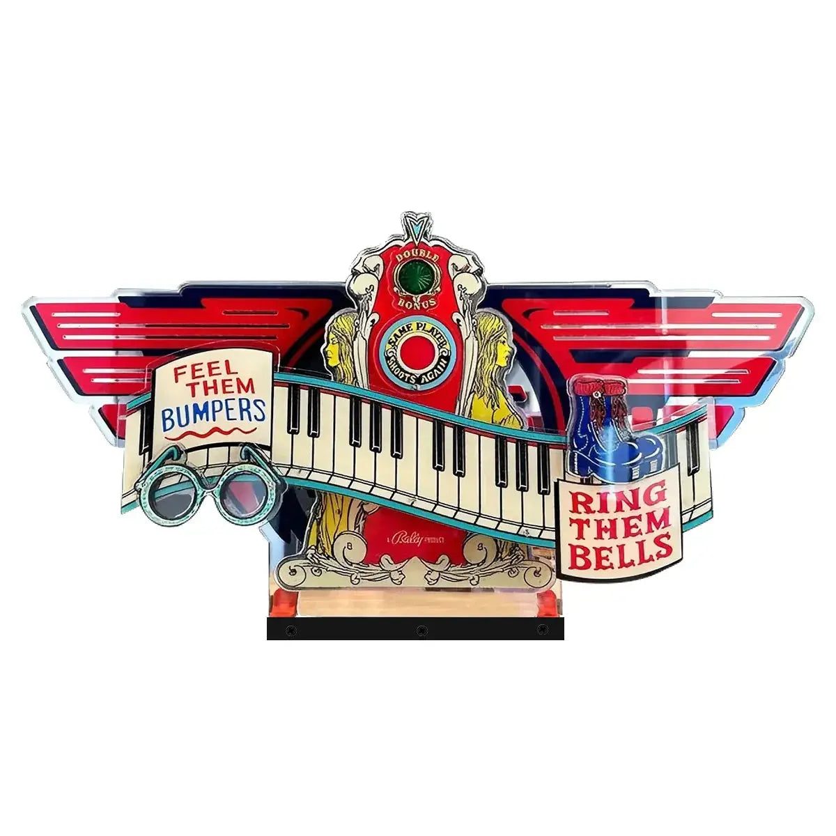 Captain Fantastic Topper 3D Acrylic LED Topper, For Bally Pinball Mahine, Pinball Topper FYLZGO Signs
