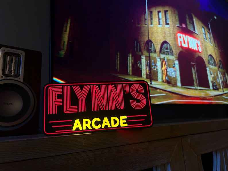 Flynn's Arcade Night Light/Decor/Gift-See product dimensions in description!