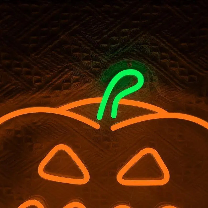 Halloween Pumpkin Neon Sign,Pumpkin LED Sign Decor,Pumpkin Party Neon,Halloween Gift,Halloween Wall Decor,Gothic Neon Decor,Pumpkin Decor FYLZGO Signs