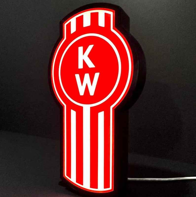 Kenworth‑Inspired LED Light Box | Truck Garage & Man Cave Decor