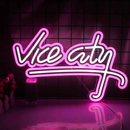 E-commerce products, cross-border Amazon hot items Vice City Music Live Bar LED Neon light ambiance wall decoration