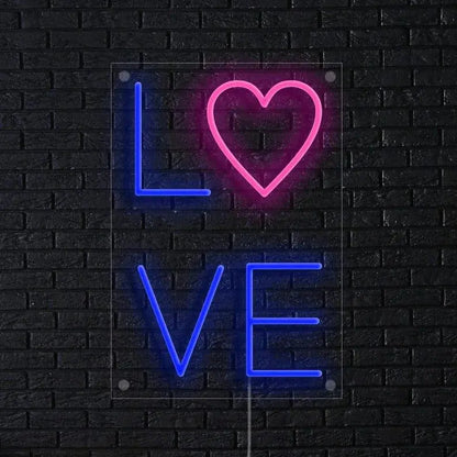 Love neon sign, heart neon light, love neon sign, love led sign, girl neon sign, bedroom neon sign, Valentine neon sign FYLZGO Signs
